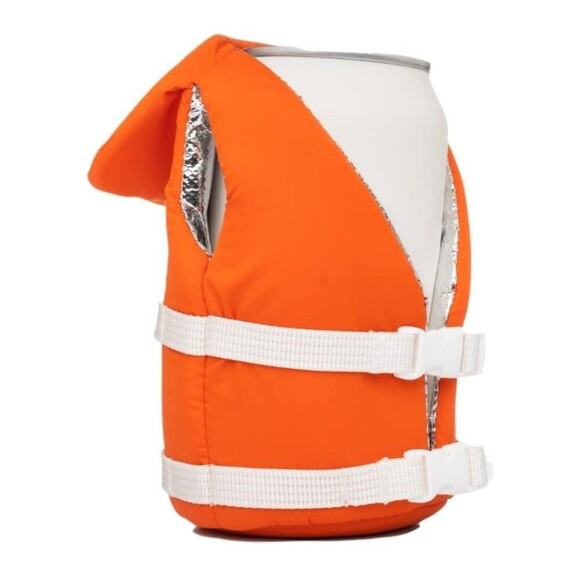 Puffin The Buoy Life Vest Insulated 12 oz Can Cooler I Beer Bottle & Soda Ca - Picture 2 of 10